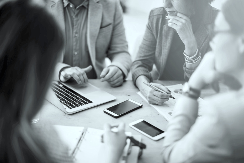 Group of business people in a meeting